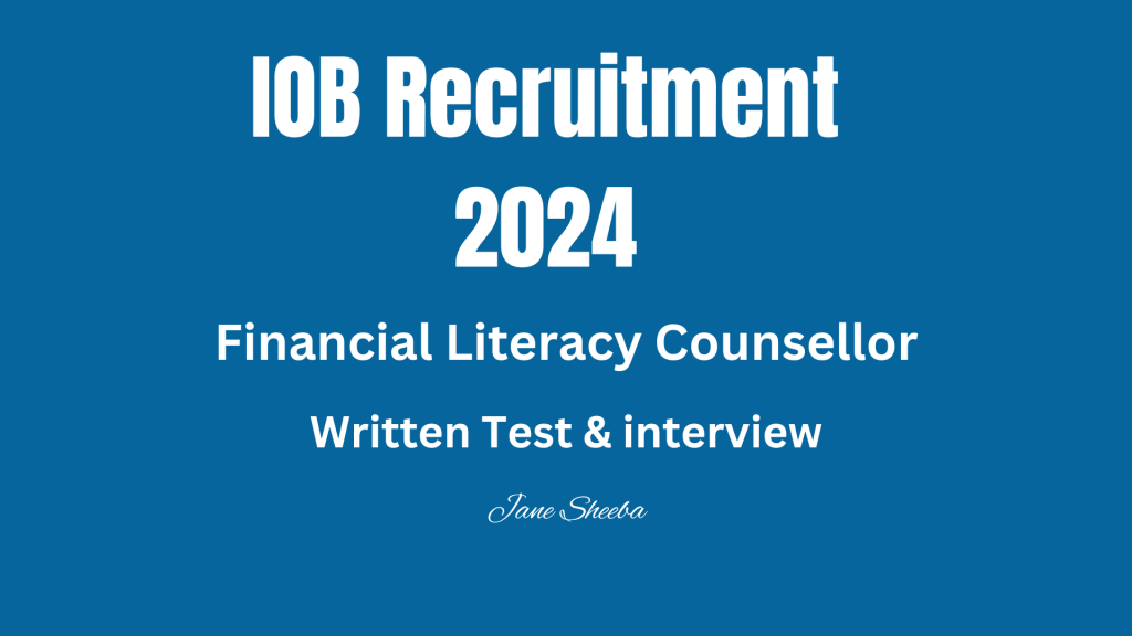 IOB recruitment 2024