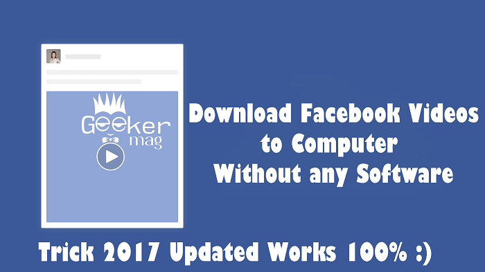 how to download video from facebook to computer